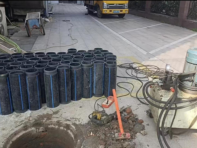 宿迁PE置换管厂家 DN315置换管 非开挖管短管置换